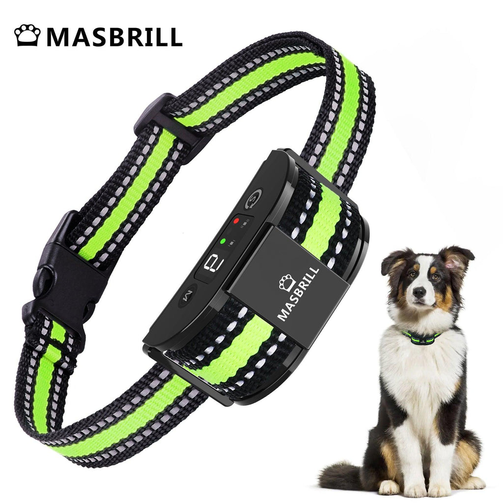 MASBRILL Anti-Bark Collar Rechargeable Dog Bark Collar-DC630-M2 - MASBRILL