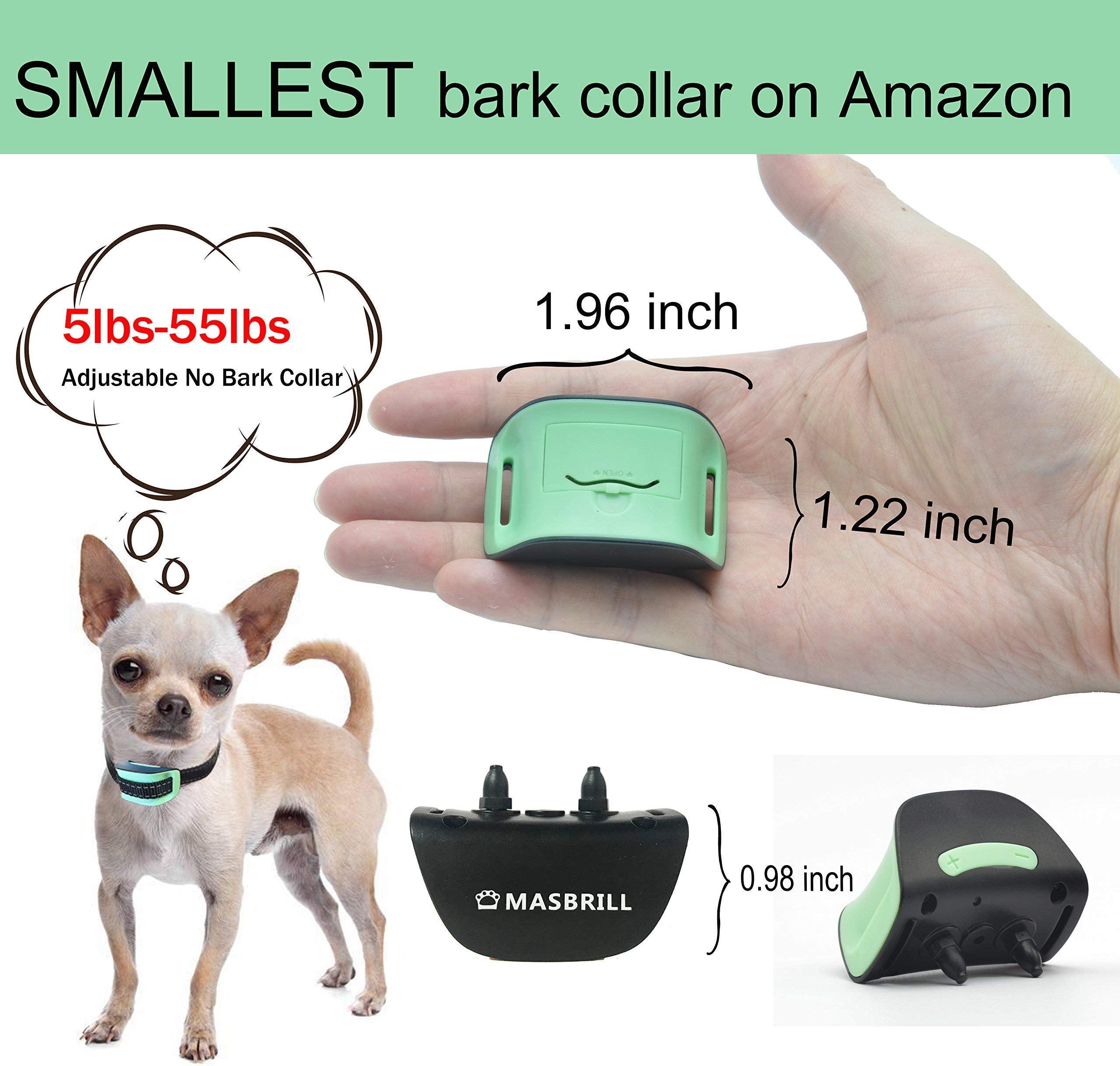 MASBRILL Dog Bark Collar Safe No Bark Control Device