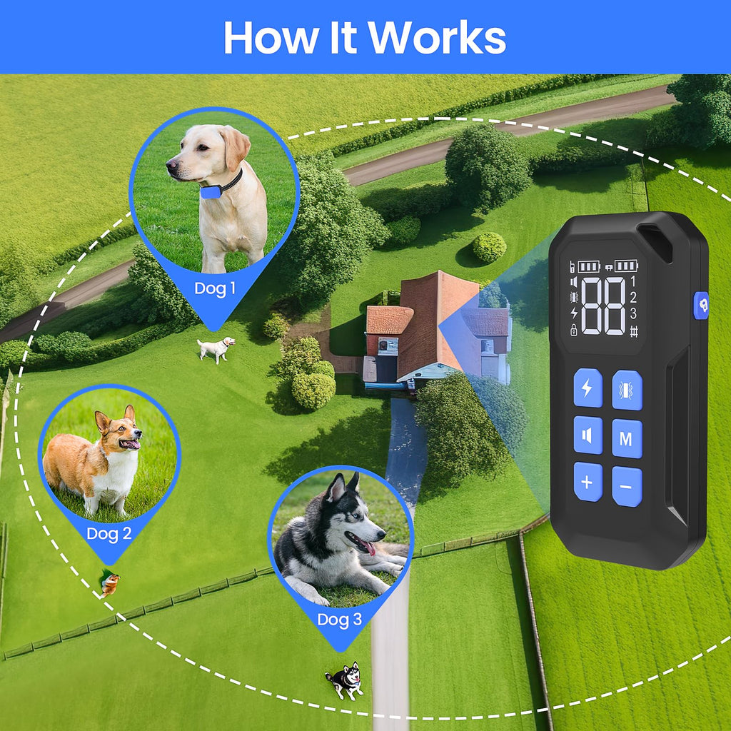 MASBRILL wireless dog fence system invisible dog fence outdoor electric dog fence