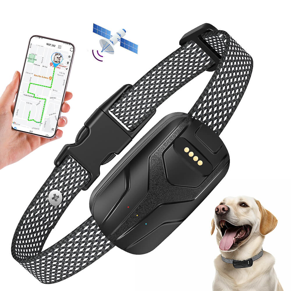 MASBRILL 4G GPS Pet Tracker Collar With Multiple Positioning Modes and Voice Call Function G713