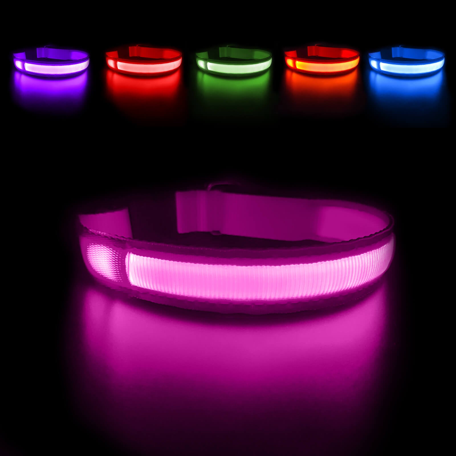Lighted collar outlet