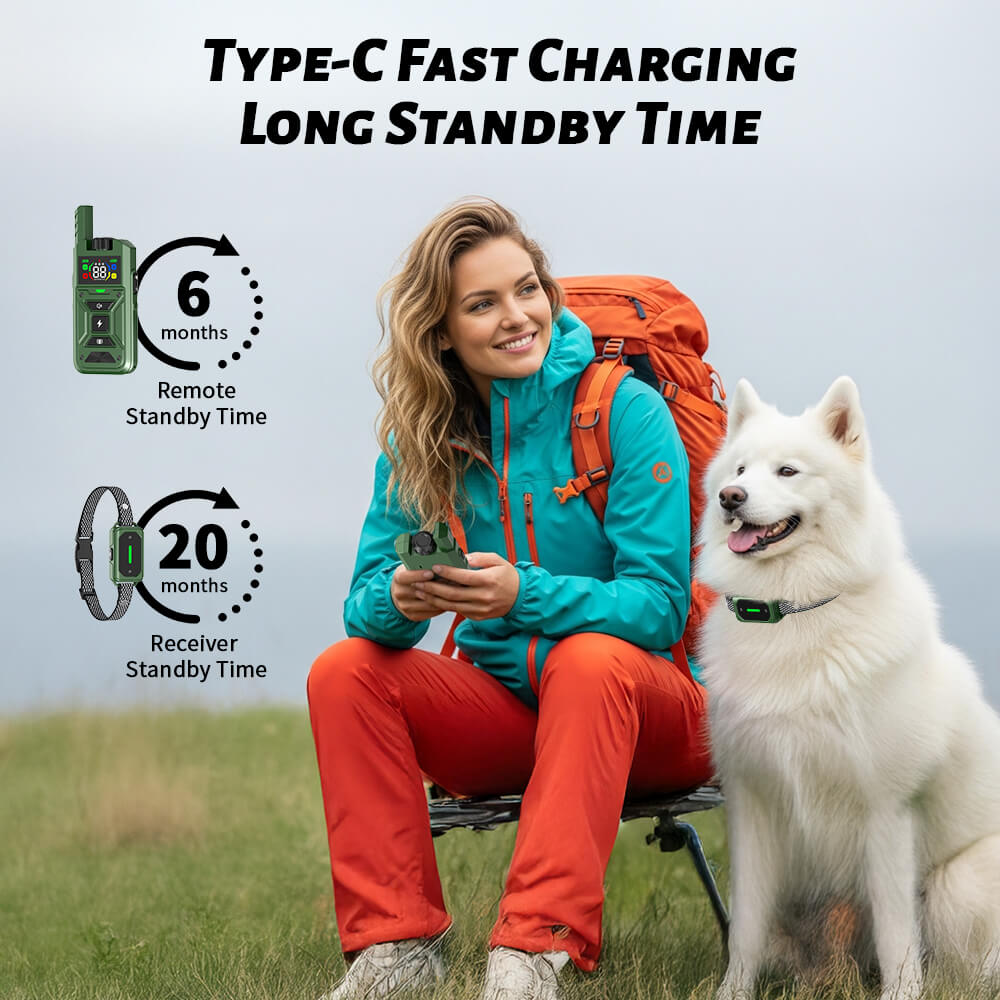 2.5-Hour Full Charge, Up to 20 Days Standby for Receiver and 6 Months for Remote