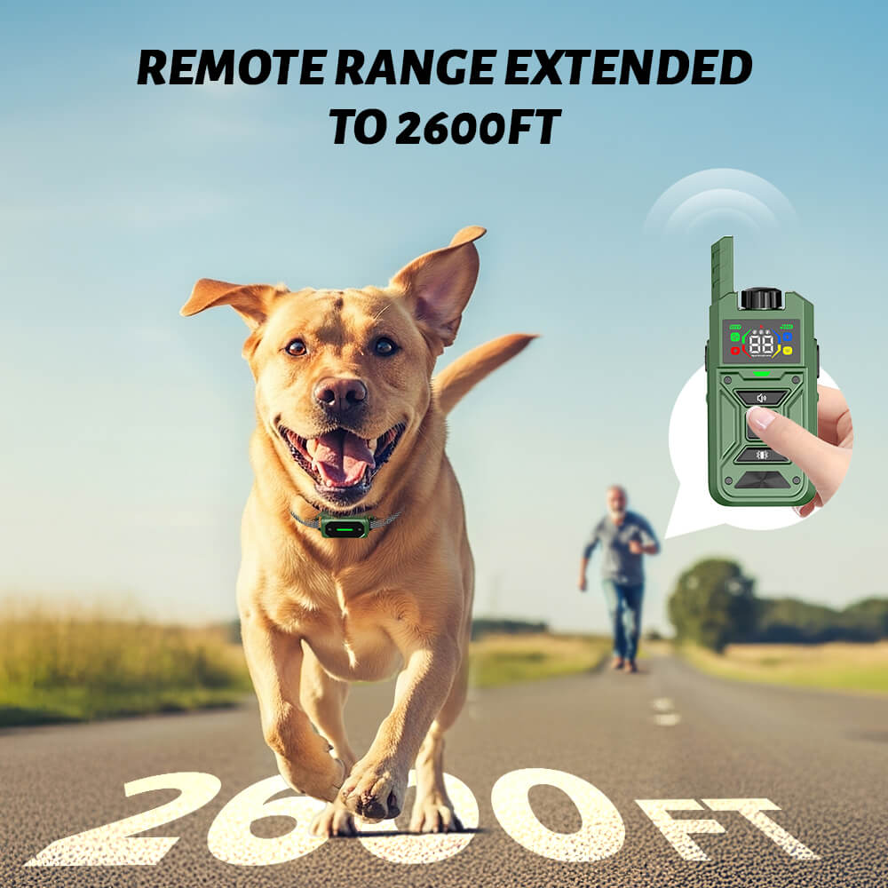 Remote Training Collar with up to 2600ft Range