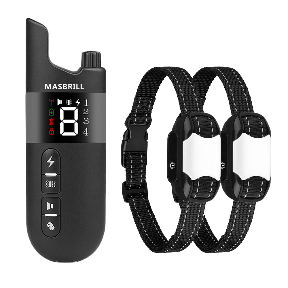 MASBRILL Rechargeable IPX7 Waterproof Dog Training Collar-913-2000ft