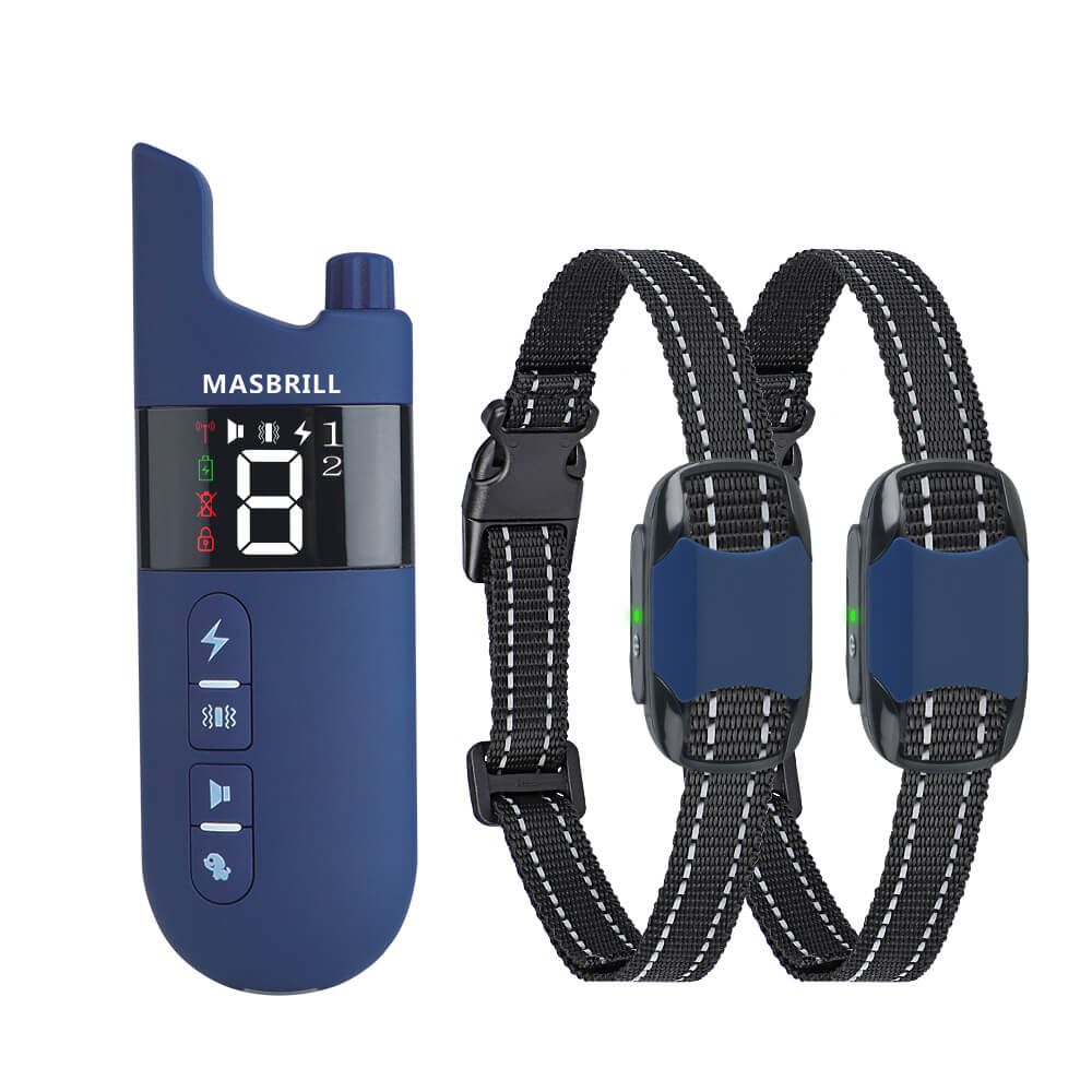 MASBRILL Rechargeable IPX7 Waterproof Dog Training Collar-913-2000ft