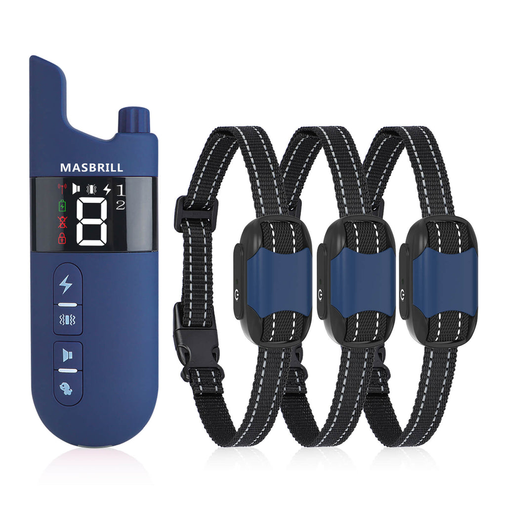 MASBRILL Rechargeable IPX7 Waterproof Dog Training Collar-913-2000ft