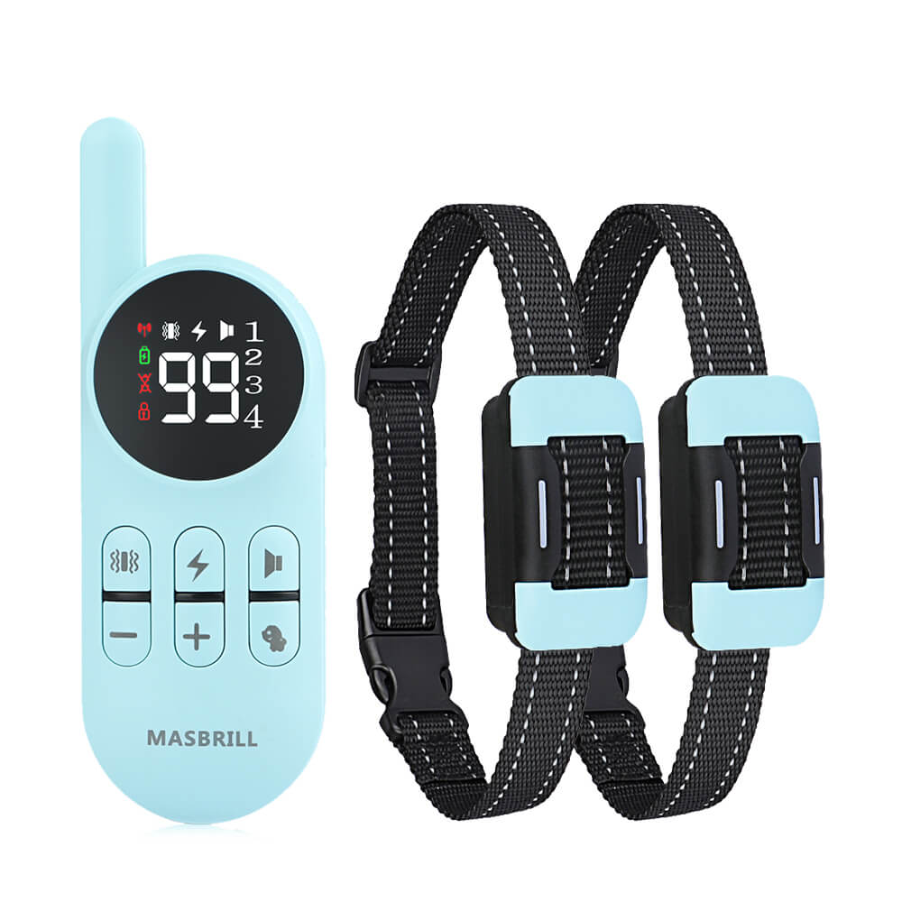 MASBRILL Rechargeable Electric Dog Training Collar Shock Collar With Remote-915
