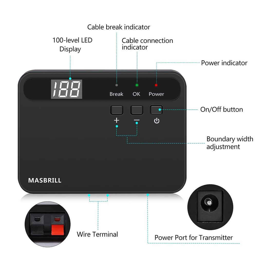 MASBRILL Underground Electric Dog Fence-TZ862