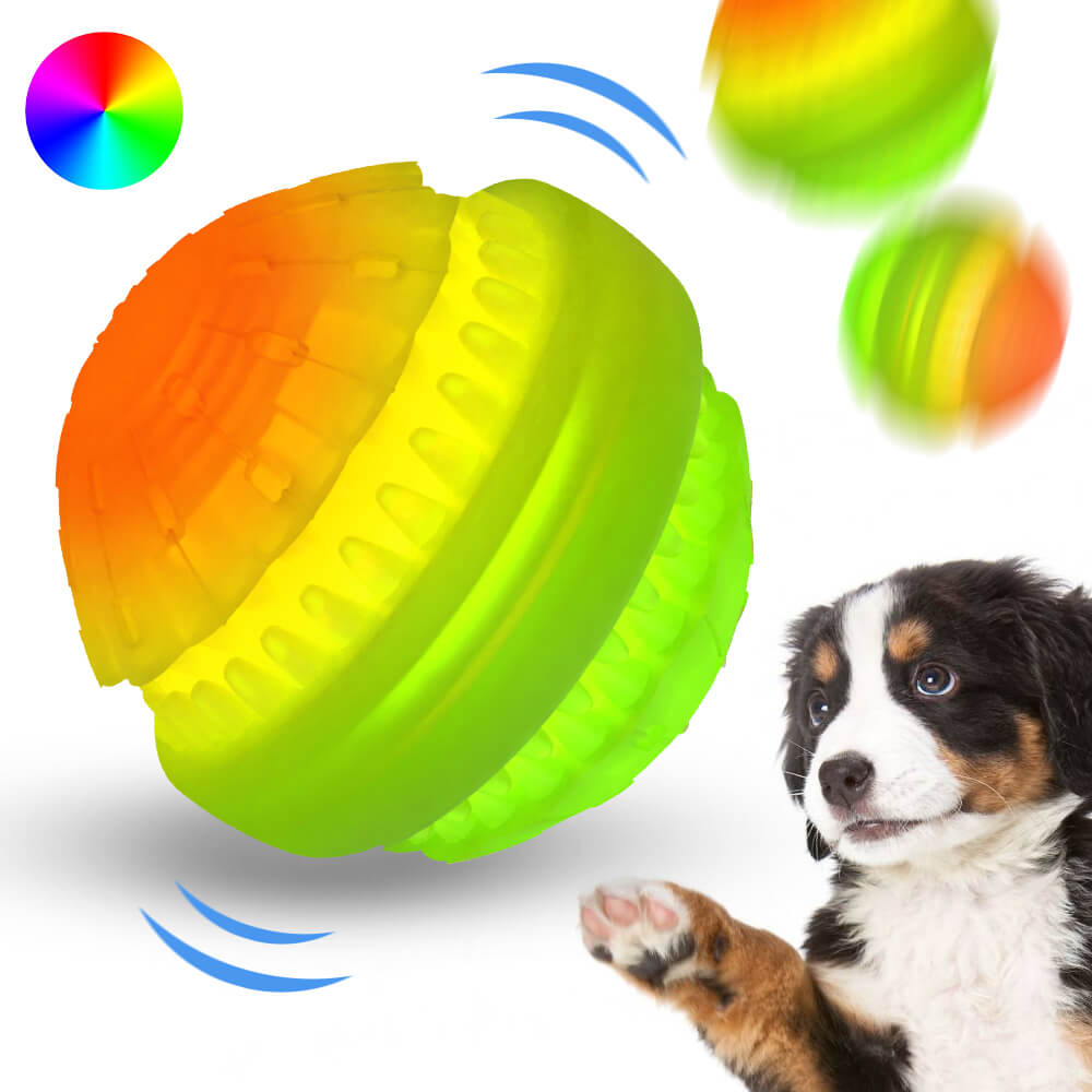 Masbrill Best Gifts Light up Ball for Dogs Natural Rubber for Small & Medium Dogs - MASBRILL