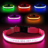 MASBRILL Custom LED dog collar with name - MASBRILL