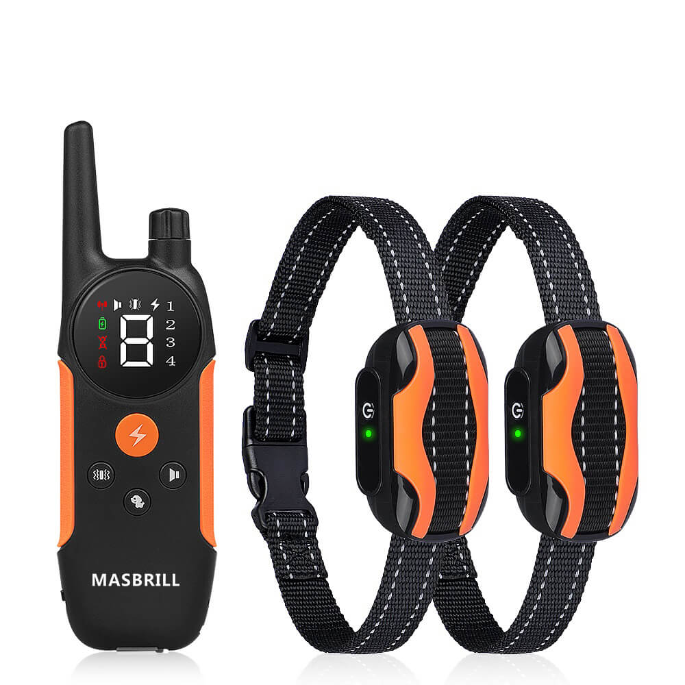 MASBRILL Rechargeable Dog Training Shock E-Collar with remote 2000ft