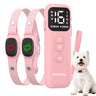 MASBRILL remote dog training collar with 2600FT range in pink for 2 collars