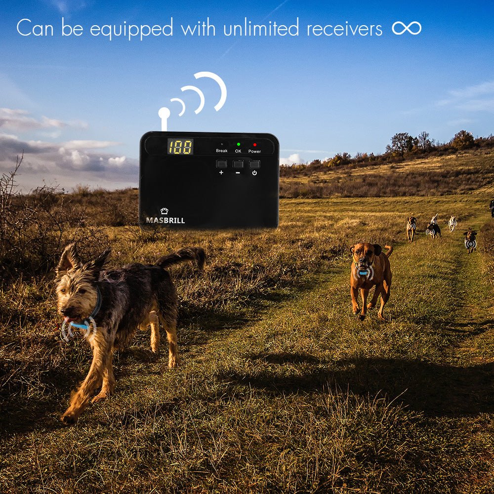 MASBRILL Underground Electric Dog Fence Transmitter