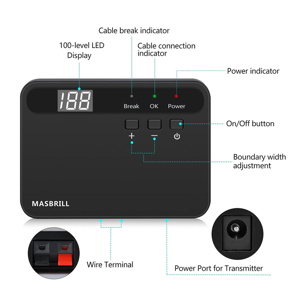MASBRILL Underground Electric Dog Fence - TZ862 - MASBRILL