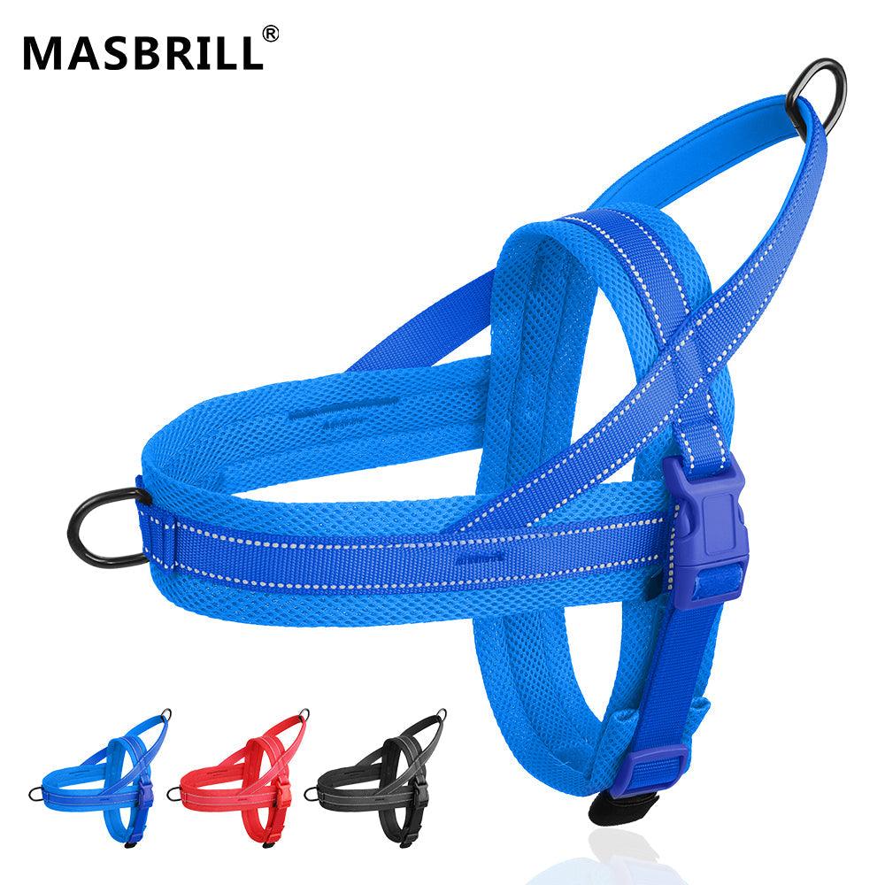 MASBRILL Reflective Dog Harness No Pull No Choking Strap - MASBRILL