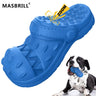 MASBRILL Rubber Chew Slipper Squeaky Dog Chew Toy - MASBRILL
