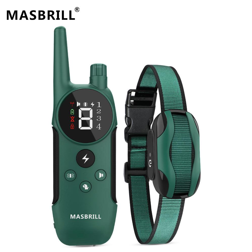 MASBRILL IP7 Waterproof Remote Electric Training Collar-912-2000ft - MASBRILL