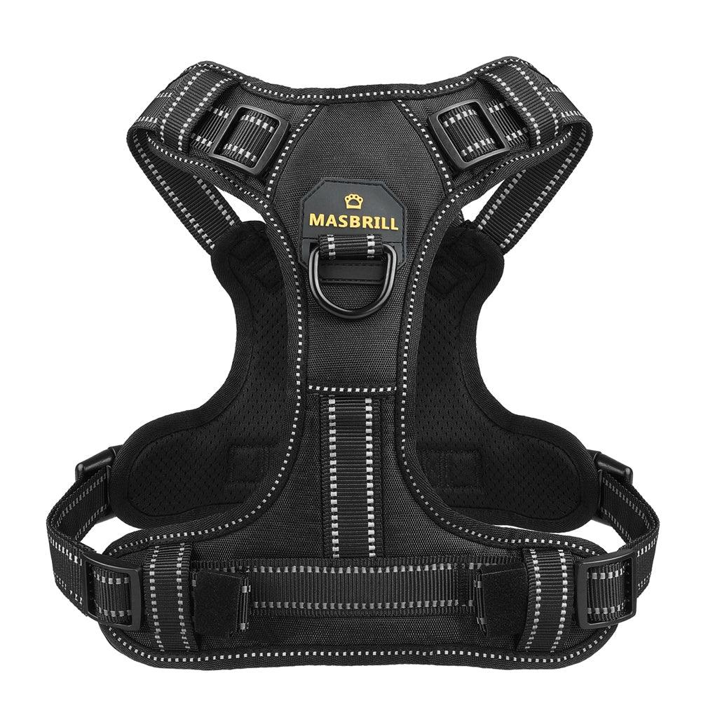 thumbnail interactive-video image 1 of Medium No-Pull Vest - Adjustable, Reflective, With Handle, Sizes XS To XXL, Pink Dog Harness 1 of 14